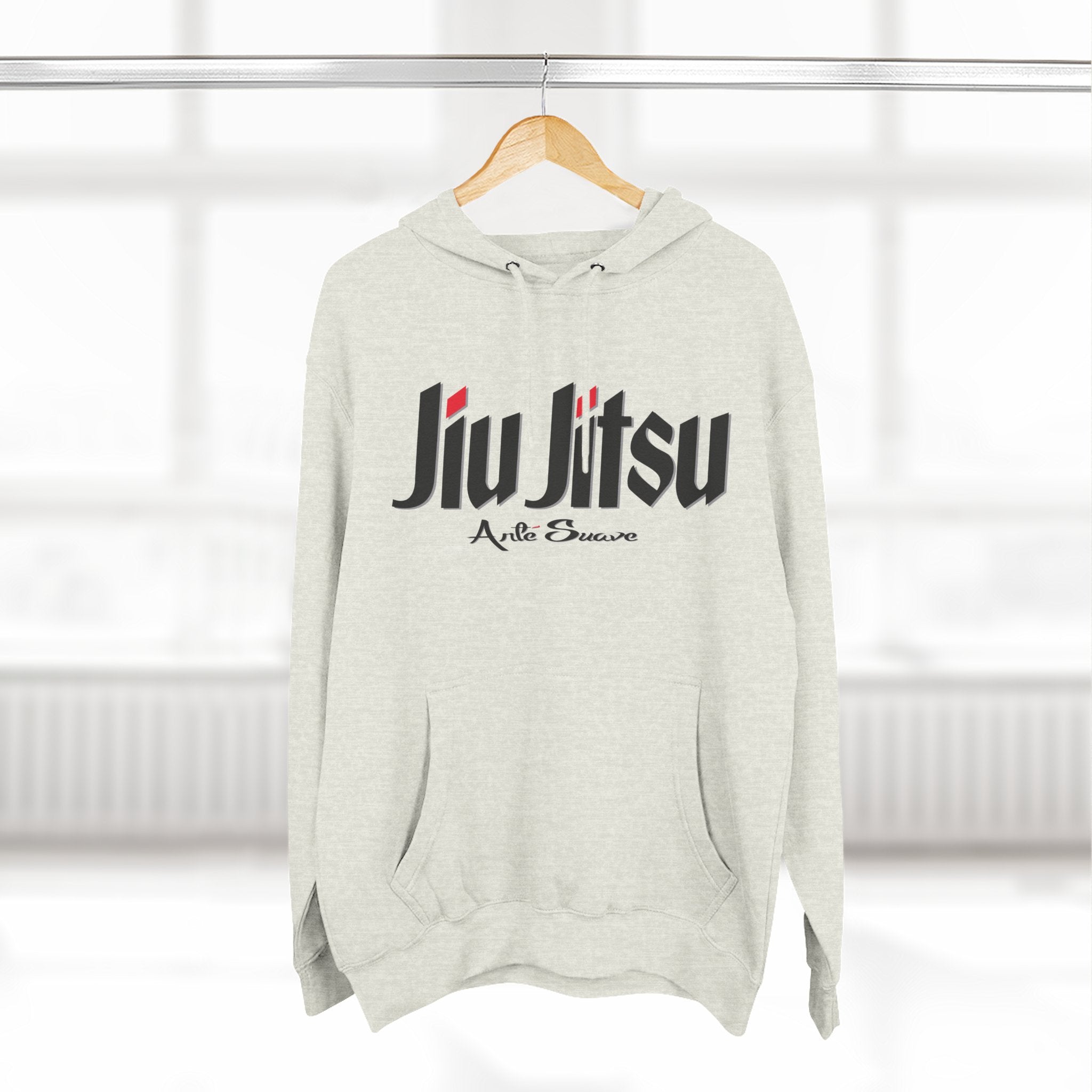 Jiu Jitsu Fleece Hoodie Black Font - Sporty Comfort for Martial Arts Lovers, Gifts for BJJ Practitioners, Casual Wear, Training Apparel, [...]