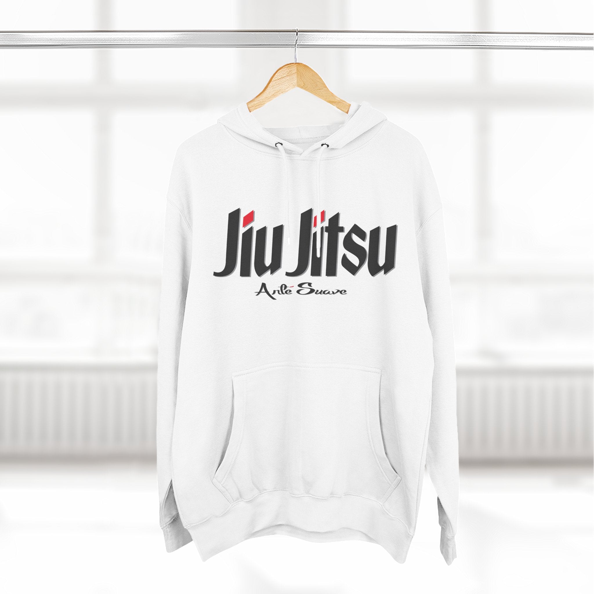 Jiu Jitsu Fleece Hoodie Black Font - Sporty Comfort for Martial Arts Lovers, Gifts for BJJ Practitioners, Casual Wear, Training Apparel, [...]