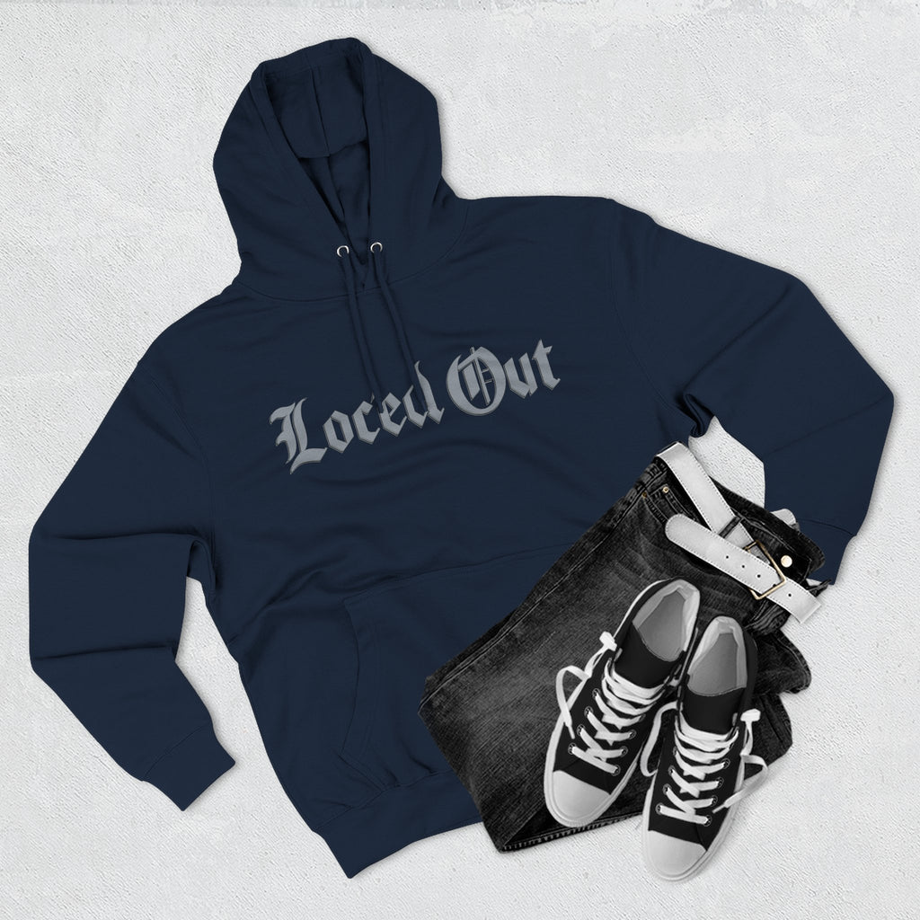 Loc- ed Out Three-Panel Fleece Hoodie - Cozy Streetwear, Perfect Gift for Teens, Casual Wear, Graphic Hoodie, Fall/Winter Fashion