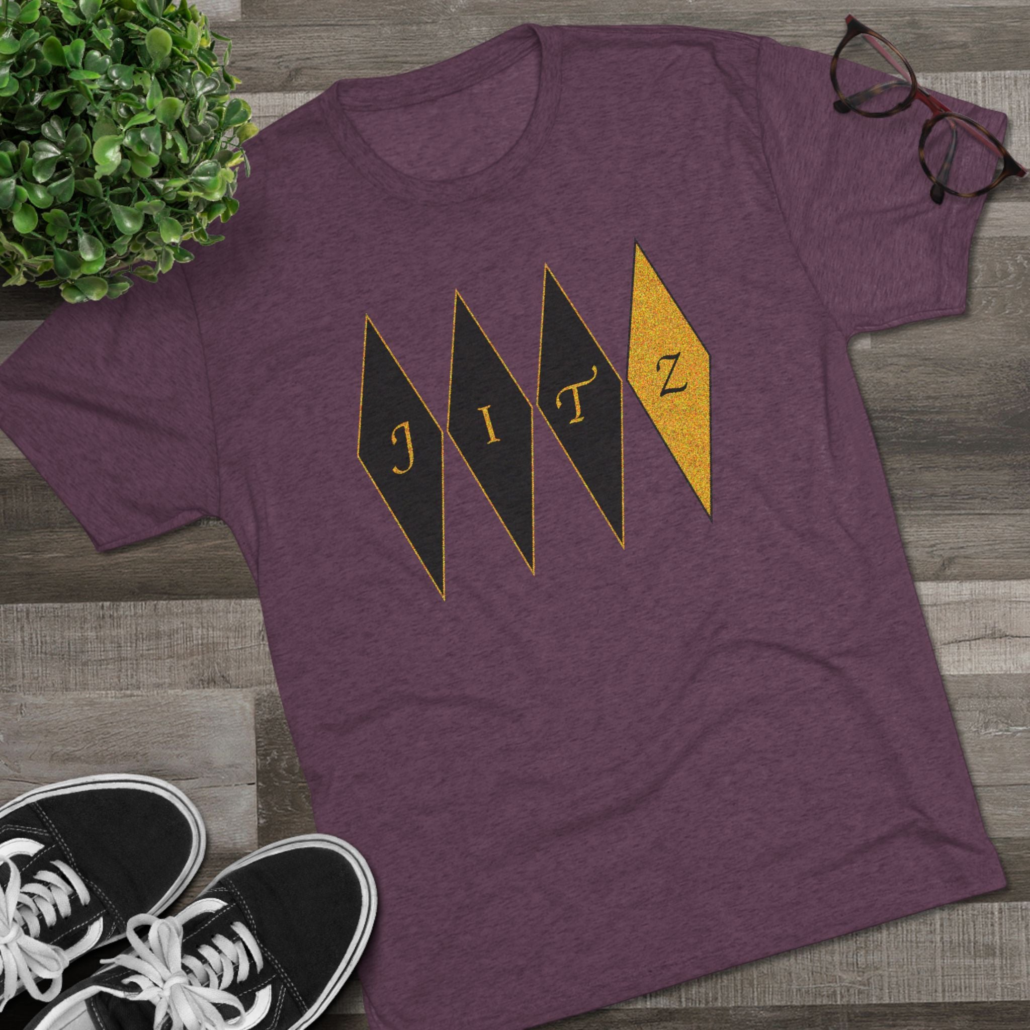 Vintage Jiu Jitsu Tri-Blend Crew Tee - JITZ Graphic Tee, Everyday Comfort Shirt, Casual Wear, Gift for Him/Her, Trendy Outfit