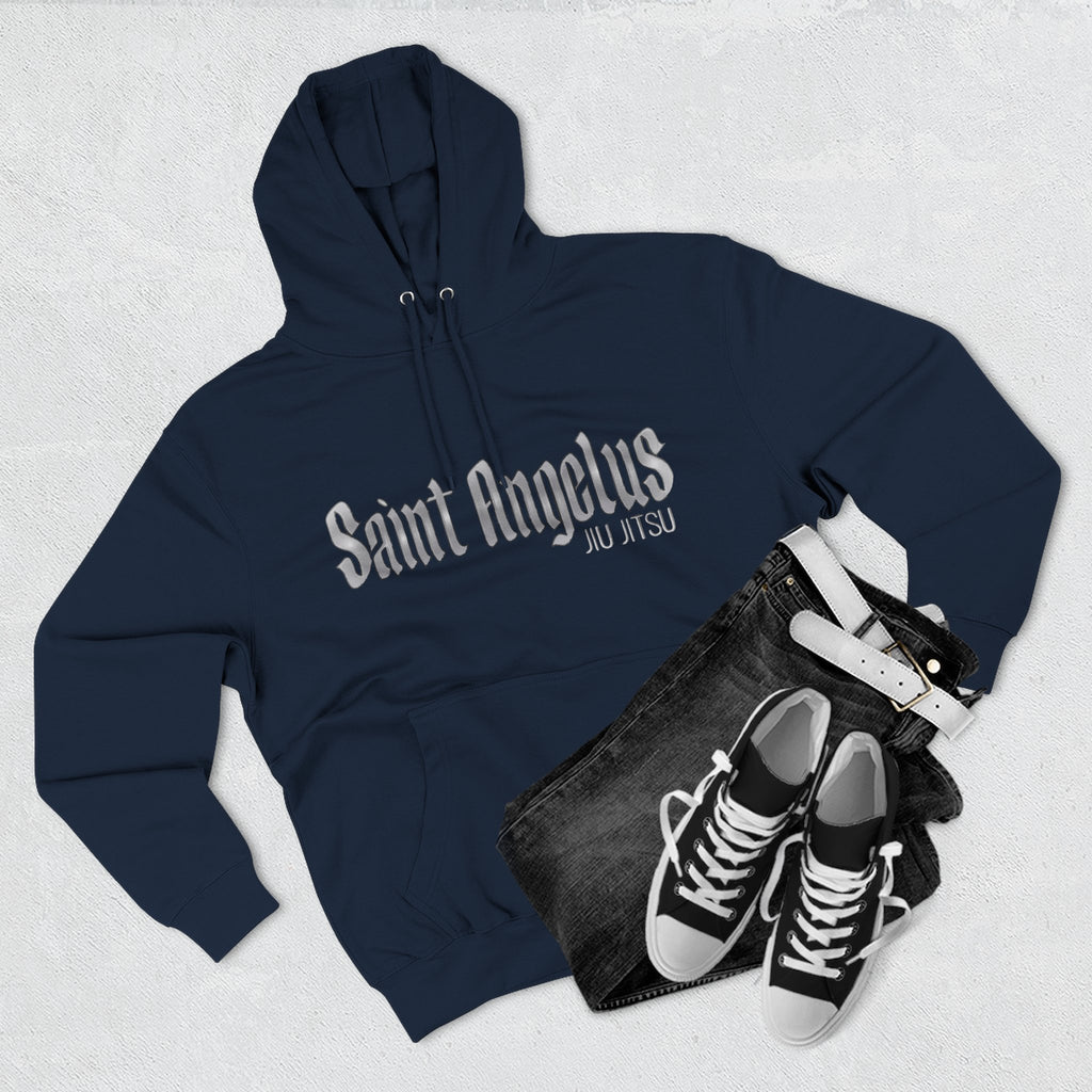 Saint Angelus (2) Jiu Jiutsu Stylish Three-Panel Fleece Hoodie - Cozy Casual Wear, Perfect Gift for Any Occasion, Streetwear, Layering Essential, Unisex Sweatshirt