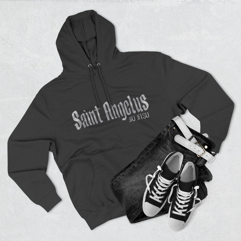 Saint Angelus (2) Jiu Jiutsu Stylish Three-Panel Fleece Hoodie - Cozy Casual Wear, Perfect Gift for Any Occasion, Streetwear, Layering Essential, Unisex Sweatshirt
