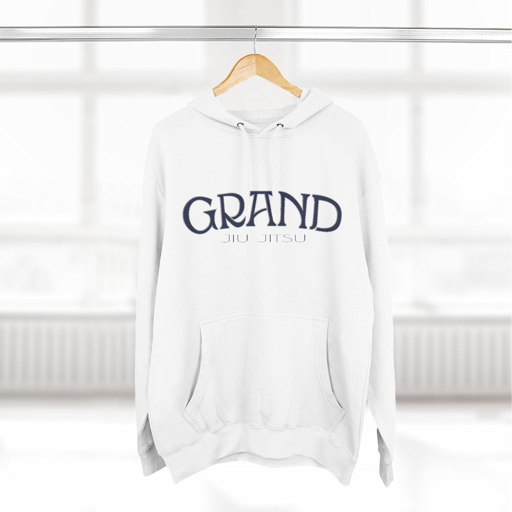 Grand Jiu Jitsu Three-Panel Fleece Hoodie, Cozy Casual Wear, Great for Lounging, Ideal Gift for Students, Perfect for Holidays and Celebrations