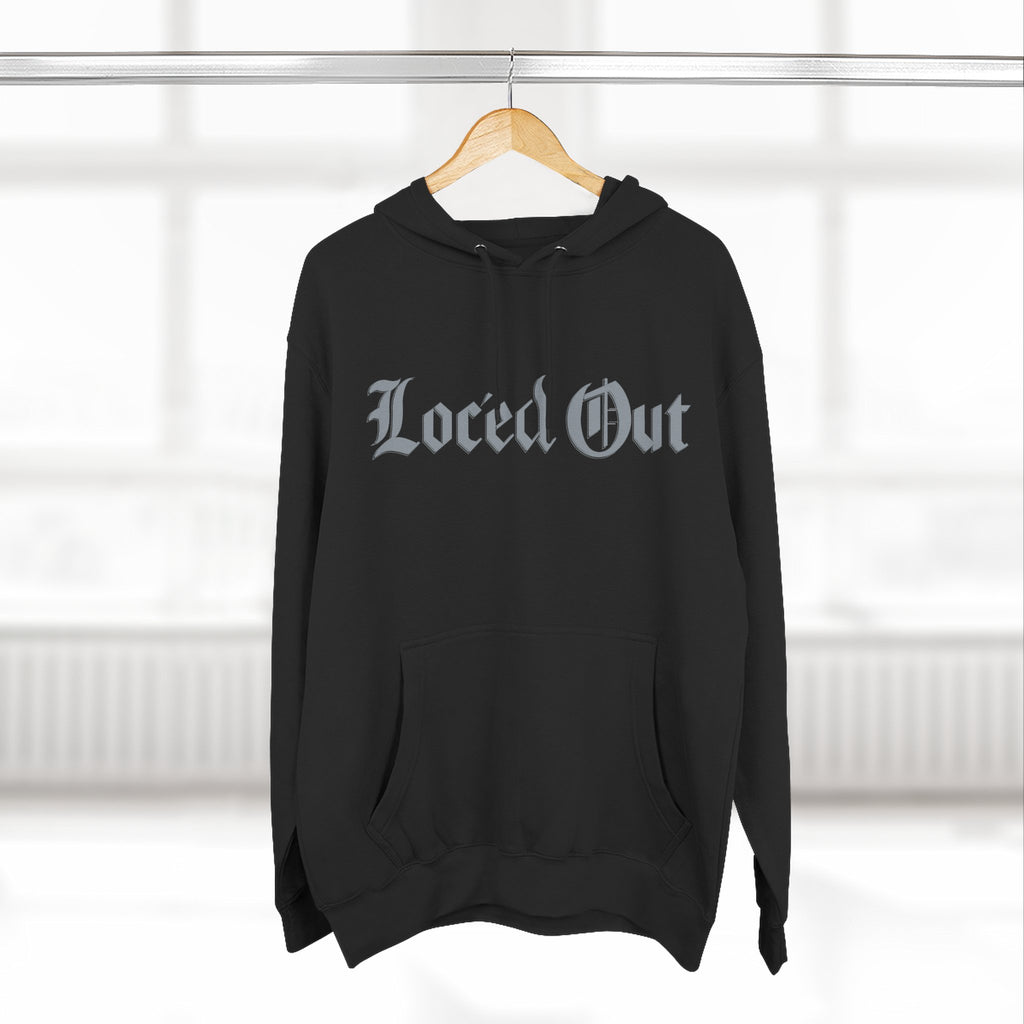 Loc- ed Out Three-Panel Fleece Hoodie - Cozy Streetwear, Perfect Gift for Teens, Casual Wear, Graphic Hoodie, Fall/Winter Fashion