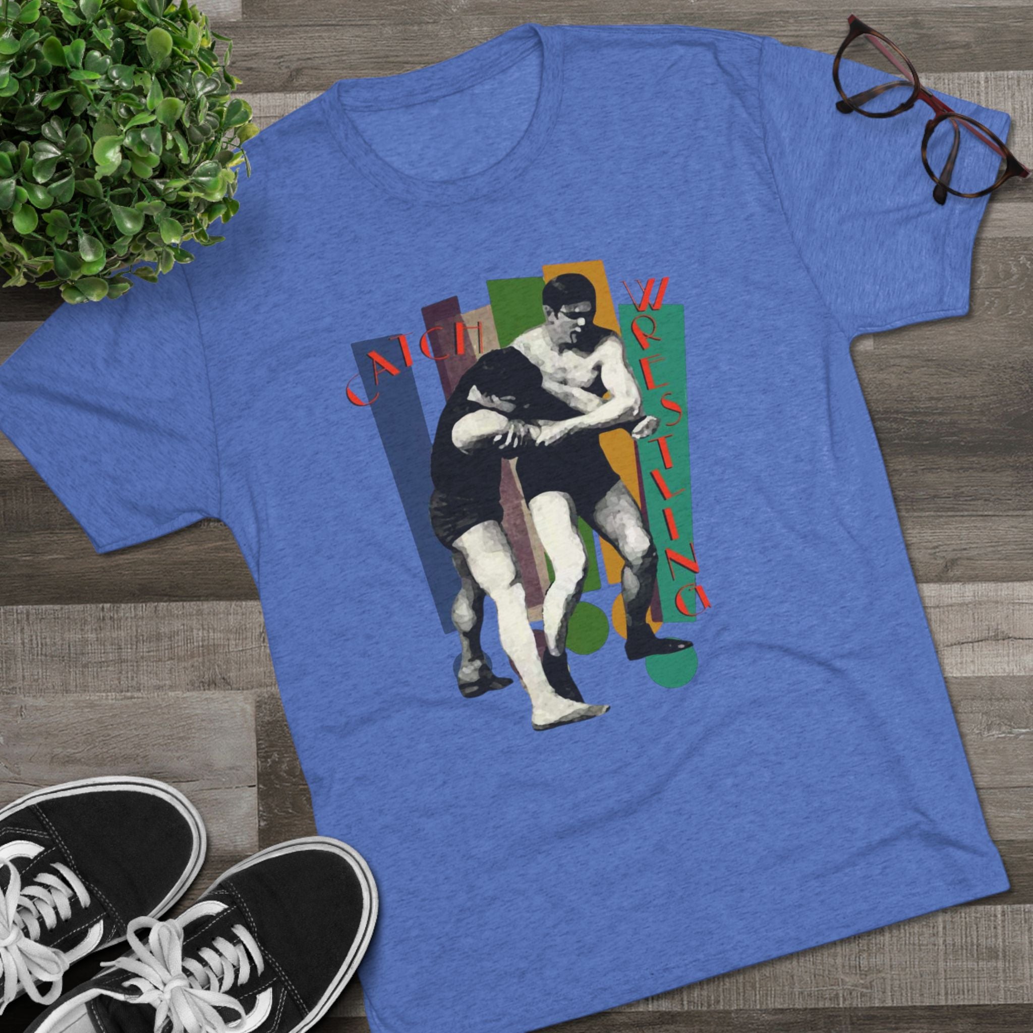 Wrestling Retro Graphic Tee — Vintage Grapplers Design