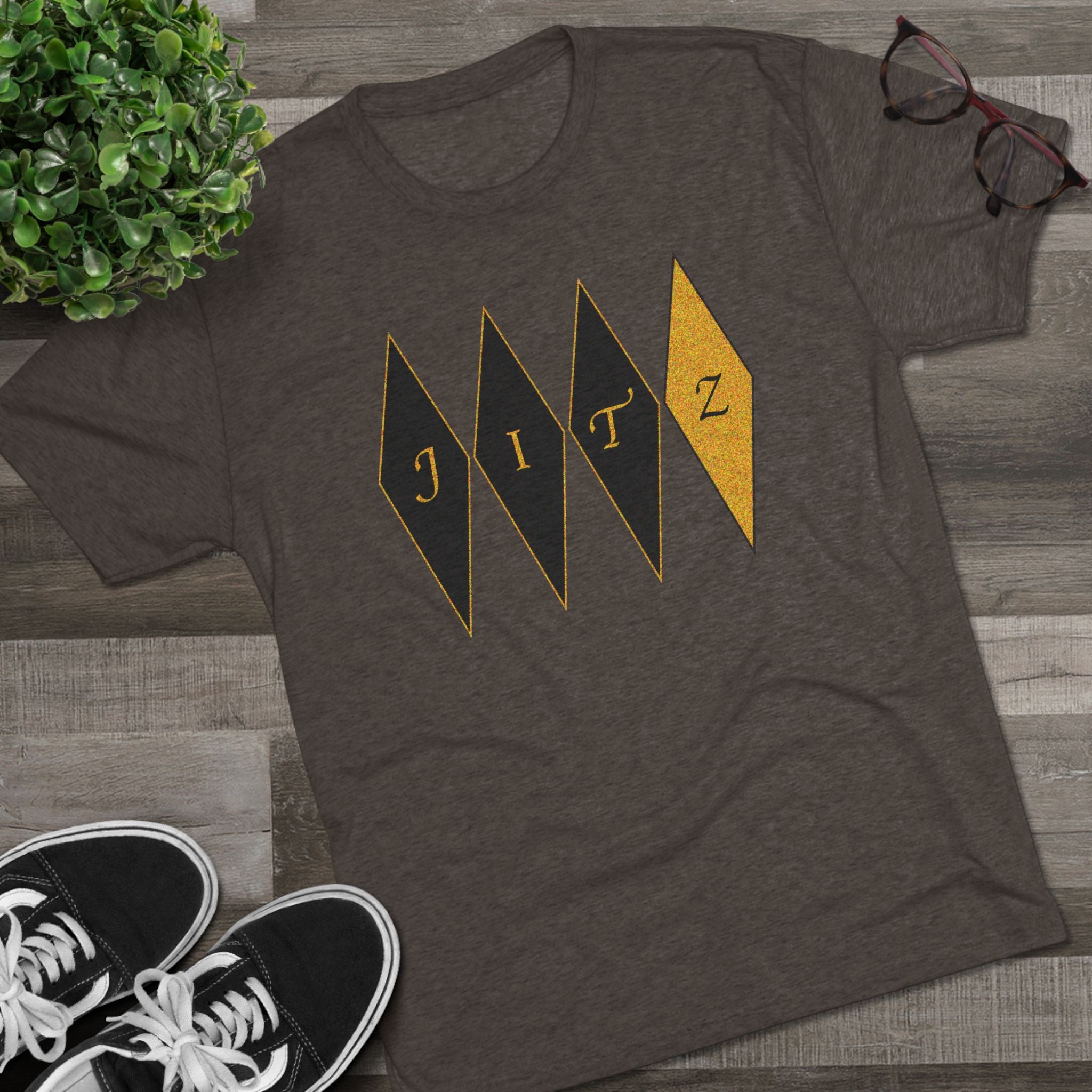 Vintage Jiu Jitsu Tri-Blend Crew Tee - JITZ Graphic Tee, Everyday Comfort Shirt, Casual Wear, Gift for Him/Her, Trendy Outfit