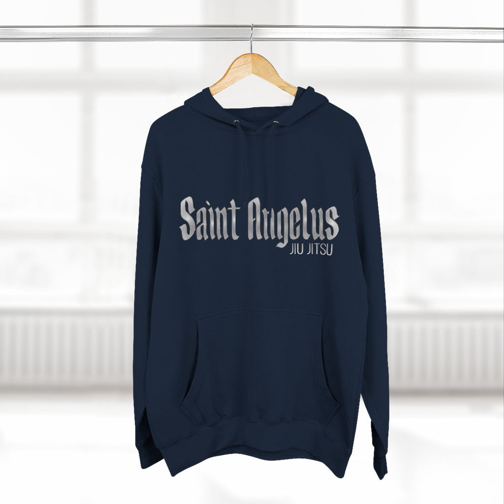 Saint Angelus (2) Jiu Jiutsu Stylish Three-Panel Fleece Hoodie - Cozy Casual Wear, Perfect Gift for Any Occasion, Streetwear, Layering Essential, Unisex Sweatshirt