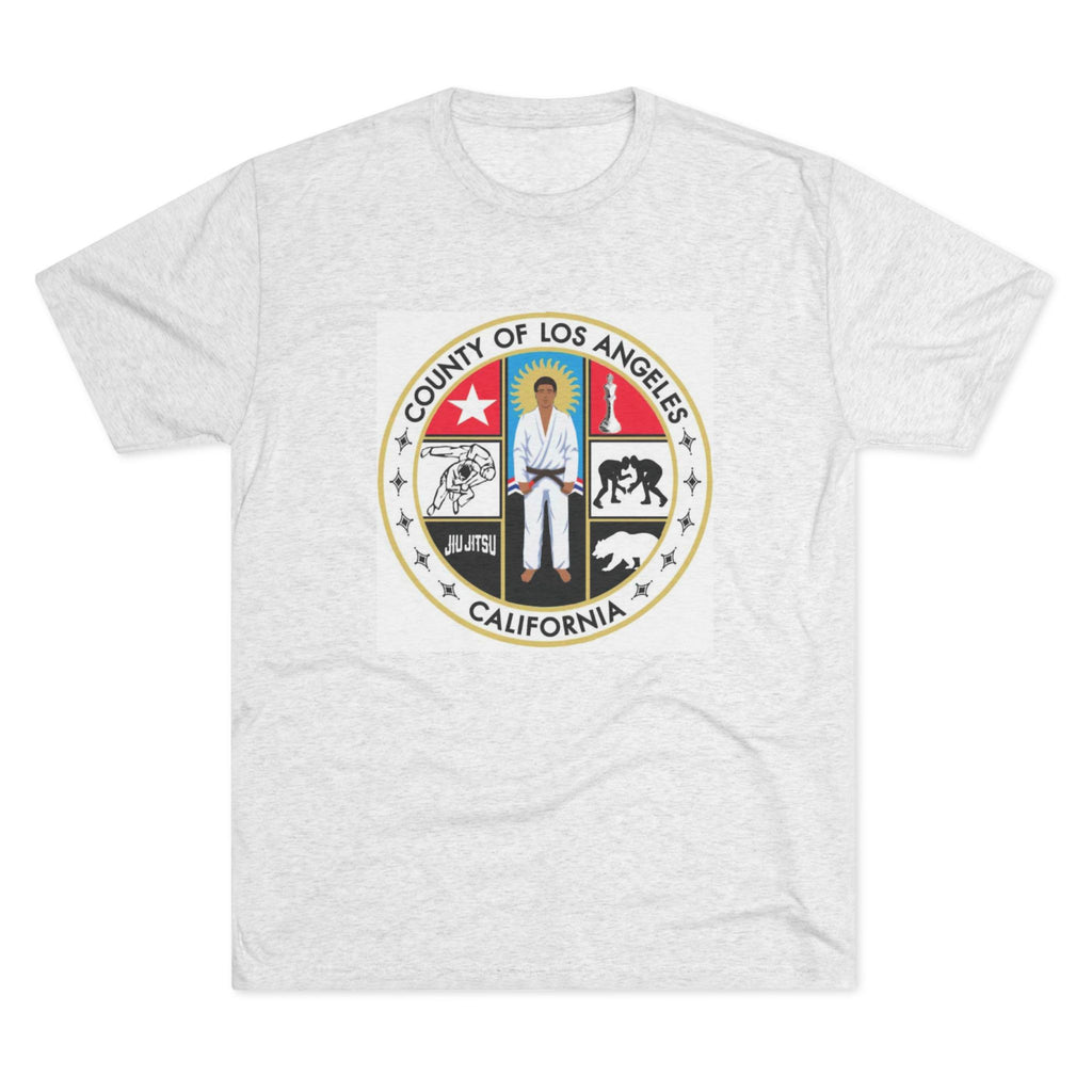 California State Jiu Jitsu Seal  Tri-Blend Crew Tee