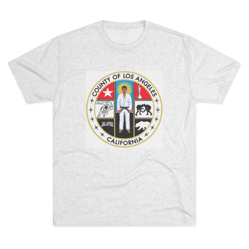 California State Jiu Jitsu Seal  Tri-Blend Crew Tee